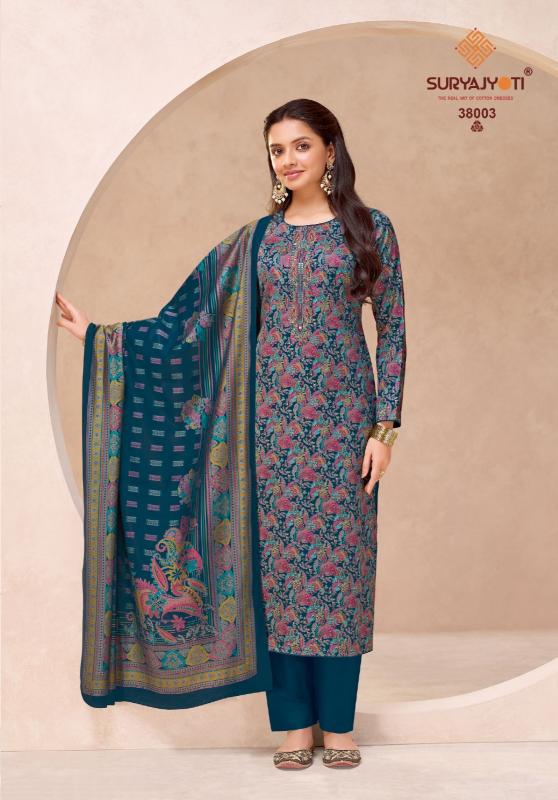 Suryajyoti kalki vol-38 wholesale designer dress material in kit